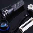 CREE Zoomable 3 Mode  200 Lumen LED Flashlight Torch  10pcs/lot  Free shipping