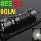 CREE Q5 LED 300LM 3-Modes 18650 Rechargeable LED Flashlight/Cree flashlight/LED Torch  Free Shipping