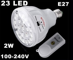 23 LED Rechargeable 2W Emergency Light Lamp with Remote Control  LED Lights  10pcs/lot