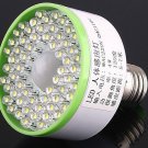 5pcs/lot   Ultra Bright 60 LED Light Screw E27 220V Bulb Cold White Auto IR Sensor  Free Shipping
