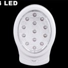 Ultra Bright White Rechargeable 13 LED Light  10pcs/lot  Free Shipping