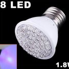 Blue Light 1.8W E27 38 LED Bulb  10pcs/lot  free shipping
