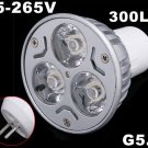 Energy G5.3 85-265V 3*1W Warm White LED Spot Light Lamp Bulb  Free Shipping