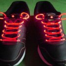 Red LED Light Up Shoes shoelaces Luminous shoestring Flash Glow Stick  5sets/lot  Free Shipping