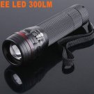 200LM Zoomable 3-Mode Waterproof CREE LED Flashlight Torch  5pcs/lot  Free Shipping