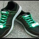 LED Light Up Shoelaces Flash Shoestrings Green  5sets/lot  Free Shipping