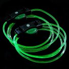 LED Light Up Shoelaces Flash Shoestrings Green  10sets/lot  Free Shipping