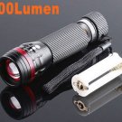 Zoomable 3 Mode CREE 200 Lumen LED Flashlight Torch  12pcs/lot  Free shipping