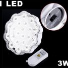 21 LED Rechargeable Emergency 3W LED Light Lamp with Remote Control  5pcs/lot  Free Shipping