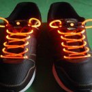 Orange LED Light Up Shoes shoelaces Luminous shoestring Flash Glow Stick  5sets/lot  Free Shipping