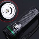 4 COLOR! 3 Mode Adjustable Zoom Torch CREE LED Flashlight  Free Shipping  Retail