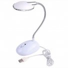 Free shipping By EMS 13 LED USB Bright Flexible Desk Reading Computer Lamp White Light  15Pcs/lot