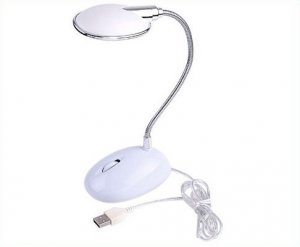 Free shipping By EMS 13 LED USB Bright Flexible Desk Reading Computer Lamp White Light  15Pcs/lot