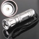 CREE LED 3-Modes 300LM Focusable Waterproof LED Torch Flashlight  10pcs/lot  Free shipping