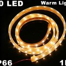 Warm White Light IP66 Waterproof 1M SMD 3528 60 LED Strip Light  10pcs/lot  Free Shipping