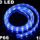 Blue IP66 Waterproof 1M SMD 3528 60 LED Strip Light  10pcs/lot  Free Shipping