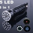 15 LED UV LASER Ultraviolet light Lamp Torch Flashlight  Free Shipping  Retail