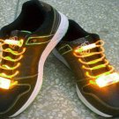 LED Light Up Shoelaces Flash Shoestrings Yellow  10sets/lot  Free Shipping
