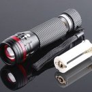 Zoomable 3 Mode CREE LED Flashlight Torch 200 Lumen AAA  free shipping  Wholesale
