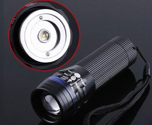Zoomable 3 Mode 200 Lumen CREE  LED Flashlight  LED Torch  Free shipping