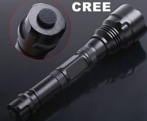 3 Mode Adjustable Focus Zoom CREE LED Flashlight  LED Torch Light  Torch Flashlight