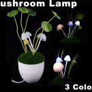 Romantic LED Avatar Mushroom Light With Light Sensitivity Function  Free Shipping