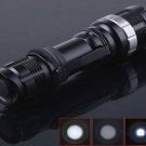 3W Adjustable Focus Beam CREE Q5 LED Flashlight Torch free shipping