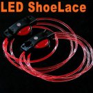 LED Light Up Shoelaces Flash Shoestrings Red  5sets/lot  Free Shipping