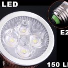 E27 150LM 4W Energy Saving Cold White 4 LED Light Bulb  Free Shipping  Retail
