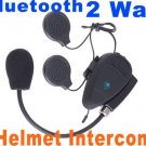 Hot Intercom Hand free Bluetooth Interphone 2-Way Motocycle Helmet Intercom  free shipping