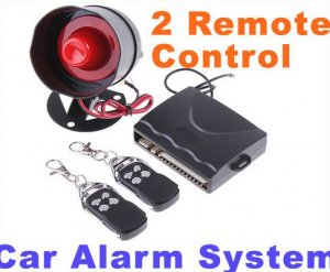 Car alarm  Car alarm security system 1-Way Car Alarm Protection System with 2 Remote Control