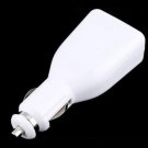 Free shipping Hot sale Dual 2 Port 12V USB Car Charger for Ipod MP3 MP4 car adapter for Ipod