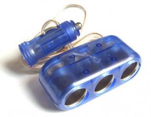 Cool design 3-Way 12V Car Cigarette Socket car Adapter/ car Splitter/car Charger Free Shipping