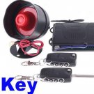 Car alarm system 1-Way Car Alarm Security System with Remote Control + Key free shipping