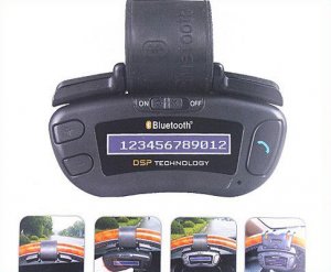Mini Bluetooth Handsfree Car Kit Speakerphone with Caller ID  Free Shipping