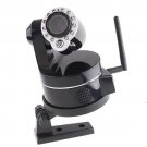 Wholesale Wireless IP Camera WiFi IR Nightvision P/T 2-Audio Free Shipping