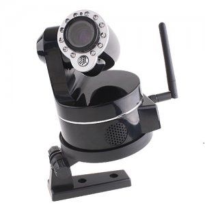 Wholesale Wireless IP Camera WiFi IR Nightvision P/T 2-Audio Free Shipping