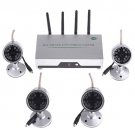 Wholesale 4CH Wireless Receiver + 4 IR LED Security Cameras Free Shipping