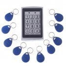 Wholesale RFID Entry Metal Door Lock Access Control System + 10 Key Fobs Free Shipping