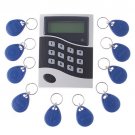 Wholesale Networking LCD Display Entry Door Access Control System + 10 Key Fobs Free Shipping