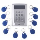 Wholesale LCD Display Networking Entry Door Access Control System + 10 Key Fobs Free Shipping