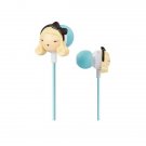Wholesale Super Kawaii of Harajuku Lovers Headphones In - Ear Earphones (Light Blue) Free Shipping