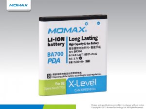 Wholesale HK MOMAX Battery for Sony Ericsson XPERIA Neo MT15i BA700 LT16i ST18i Free Shipping