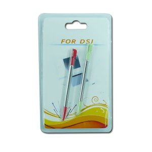 Wholesale 2 x Metallic Stylus For Nintendo DS Touch Pen Free Shipping