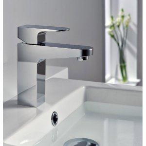 Wholesale Chrome One handle single hole mount mixer taps Bath Sink Faucets(DZ20010) Free Shipping