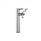 Wholesale Chrome Swivel single hole mount cold and hot Bath Sink Faucet (N0259) Free Shipping