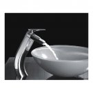 Wholesale Chrome Single Handle mount Waterfall Cold and Hot Bath Sink Faucets(O6610) Free Shipping