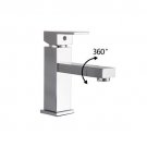 Wholesale Chrome Swivel single hole mount cold and hot Bath Sink Faucet (N0260) Free Shipping