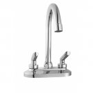 Chrome Two Handles 360 Degrees Rotating  cold and hot Bath Sink Faucets(I4498) Free Shipping