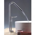 Chrome Single Handle mount mixer taps Bath Sink Faucets(O6607) Free Shipping